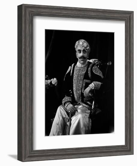 Major-General H.H. Maharajadhiraja Maharana Shri Sir Bhopal Singh Bahadur-James Lafayette-Framed Giclee Print