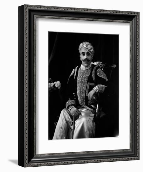 Major-General H.H. Maharajadhiraja Maharana Shri Sir Bhopal Singh Bahadur-James Lafayette-Framed Giclee Print