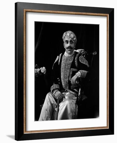 Major-General H.H. Maharajadhiraja Maharana Shri Sir Bhopal Singh Bahadur-James Lafayette-Framed Giclee Print