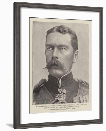 Major-General Horatio Herbert Lord Kitchener, Kcb, Sirdar of the Egyptian Army, Created Gcb-null-Framed Giclee Print