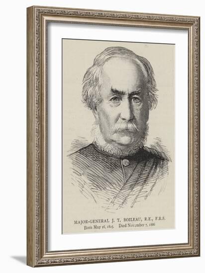 Major-General J T Boileau, Re, Frs-null-Framed Giclee Print