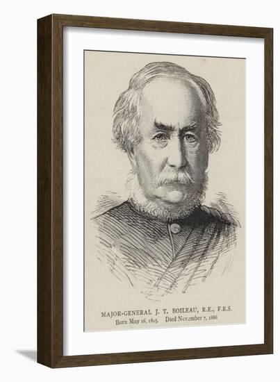 Major-General J T Boileau, Re, Frs-null-Framed Giclee Print