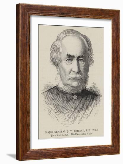 Major-General J T Boileau, Re, Frs-null-Framed Giclee Print