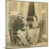 Major General Ord with His Wife and Child, at the Mansion Formerly Occupied by Jefferson Davis, Ric-Mathew Brady-Mounted Giclee Print