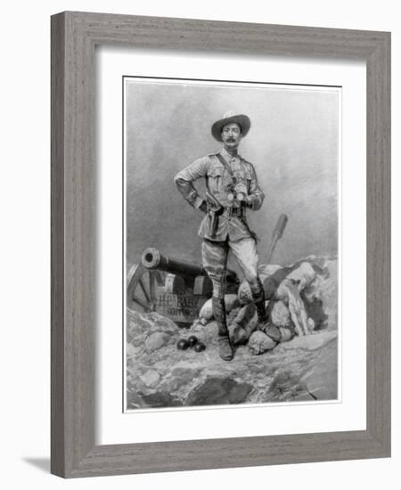 Major General Robert Baden Powell, 1900-Richard Caton Woodville II-Framed Giclee Print