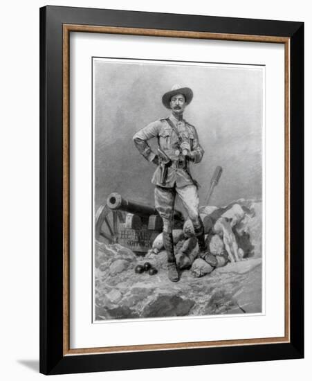 Major General Robert Baden Powell, 1900-Richard Caton Woodville II-Framed Giclee Print