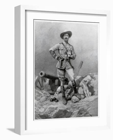 Major General Robert Baden Powell, 1900-Richard Caton Woodville II-Framed Giclee Print