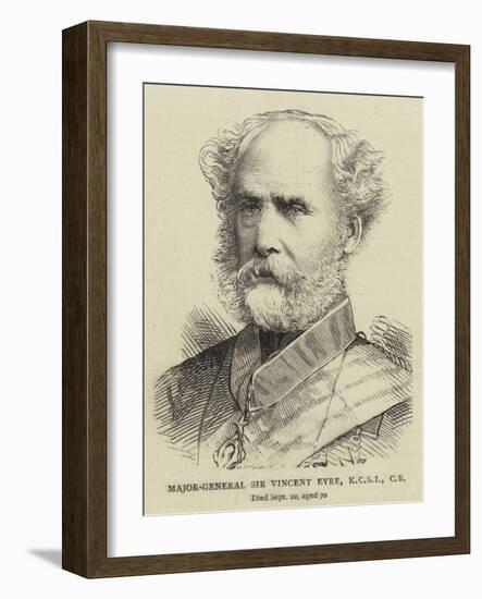 Major-General Sir Vincent Eyre-null-Framed Giclee Print