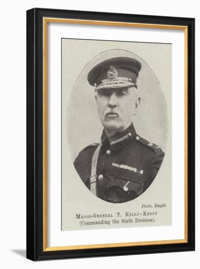 Major-General T Kelly-Kenny, Commanding the Sixth Division-null-Framed Giclee Print