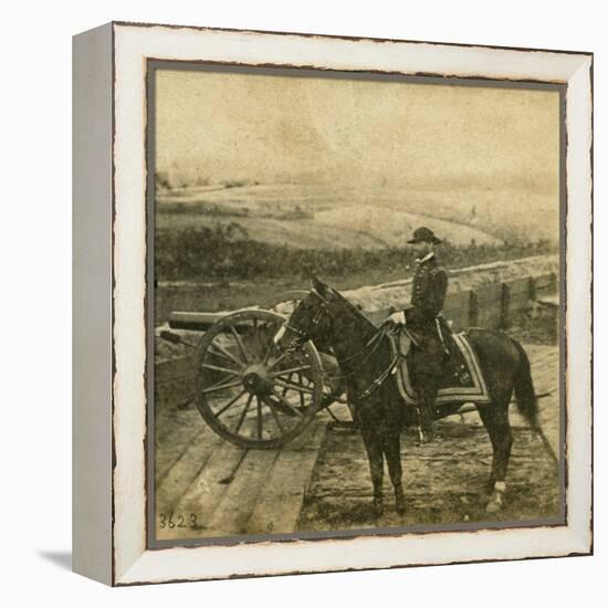 Major General W.T. Sherman and Horse, 1864 (B/W Photo)-Mathew Brady-Framed Premier Image Canvas