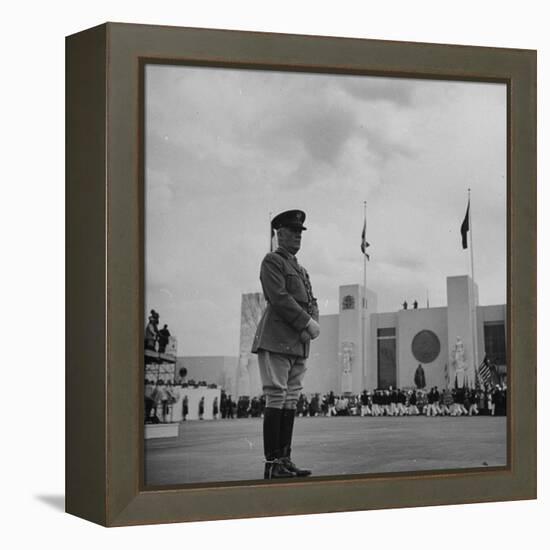 Major General William N. Haskell, During the Opening Ceremonies at the New York World's Fair-David Scherman-Framed Premier Image Canvas