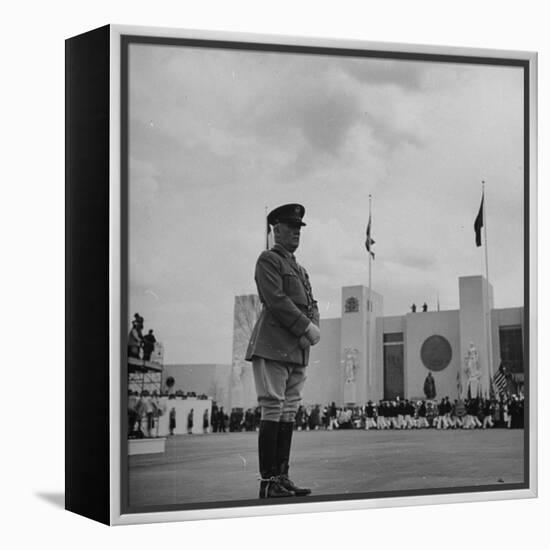 Major General William N. Haskell, During the Opening Ceremonies at the New York World's Fair-David Scherman-Framed Premier Image Canvas