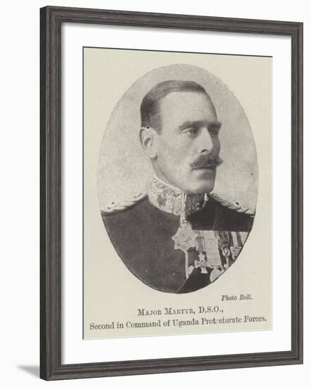 Major Martyr, Dso, Second in Command of Uganda Protectorate Forces-null-Framed Giclee Print