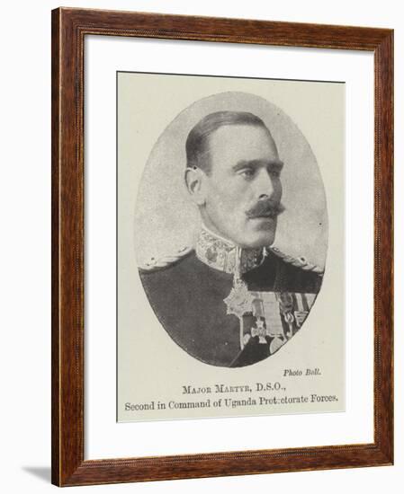 Major Martyr, Dso, Second in Command of Uganda Protectorate Forces-null-Framed Giclee Print