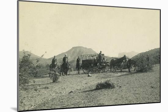 Major Pope M. D. With 11Th Inf. On March In Arizona In 1891-E.M. Jennings-Mounted Art Print