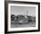 Major Sidney Shelley and His Family Living in a "Typhoonized" Quonset Hut-Carl Mydans-Framed Photographic Print