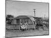 Major Sidney Shelley and His Family Living in a "Typhoonized" Quonset Hut-Carl Mydans-Mounted Photographic Print