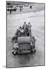 Major Woods of the Oc 'A' Squadron and His Tank Wading Ashore on to King Beach-null-Mounted Photographic Print