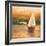 Majorcan Sail II-Adam Rogers-Framed Art Print