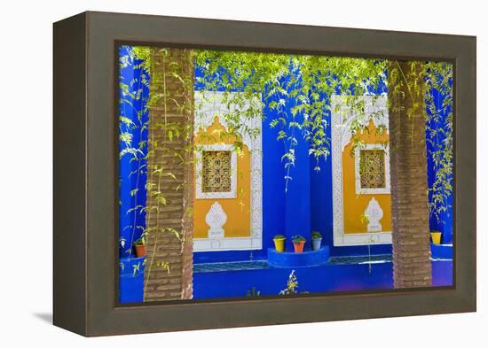 Majorelle Gardens (Gardens of Yves Saint-Laurent), Marrakech, Morocco, North Africa, Africa-Matthew Williams-Ellis-Framed Premier Image Canvas