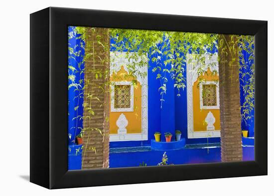 Majorelle Gardens (Gardens of Yves Saint-Laurent), Marrakech, Morocco, North Africa, Africa-Matthew Williams-Ellis-Framed Premier Image Canvas