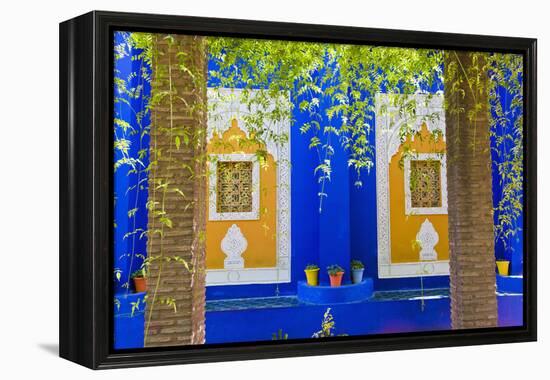 Majorelle Gardens (Gardens of Yves Saint-Laurent), Marrakech, Morocco, North Africa, Africa-Matthew Williams-Ellis-Framed Premier Image Canvas