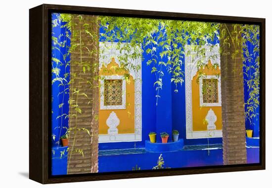 Majorelle Gardens (Gardens of Yves Saint-Laurent), Marrakech, Morocco, North Africa, Africa-Matthew Williams-Ellis-Framed Premier Image Canvas