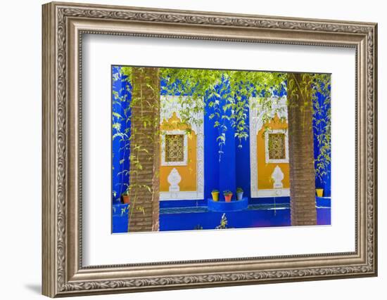 Majorelle Gardens (Gardens of Yves Saint-Laurent), Marrakech, Morocco, North Africa, Africa-Matthew Williams-Ellis-Framed Photographic Print