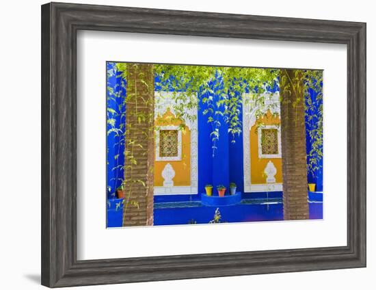 Majorelle Gardens (Gardens of Yves Saint-Laurent), Marrakech, Morocco, North Africa, Africa-Matthew Williams-Ellis-Framed Photographic Print