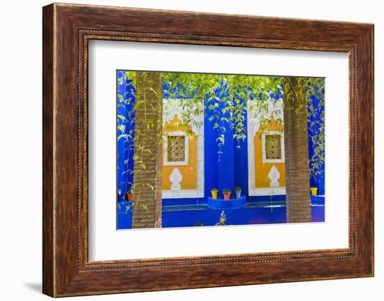 Majorelle Gardens (Gardens of Yves Saint-Laurent), Marrakech, Morocco, North Africa, Africa-Matthew Williams-Ellis-Framed Photographic Print