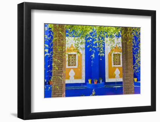 Majorelle Gardens (Gardens of Yves Saint-Laurent), Marrakech, Morocco, North Africa, Africa-Matthew Williams-Ellis-Framed Photographic Print