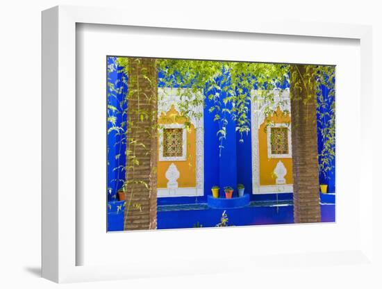 Majorelle Gardens (Gardens of Yves Saint-Laurent), Marrakech, Morocco, North Africa, Africa-Matthew Williams-Ellis-Framed Photographic Print