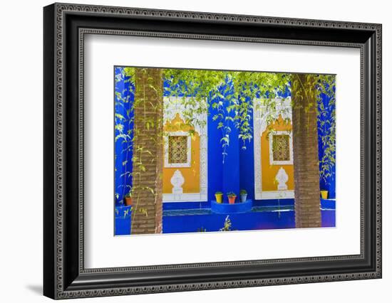 Majorelle Gardens (Gardens of Yves Saint-Laurent), Marrakech, Morocco, North Africa, Africa-Matthew Williams-Ellis-Framed Photographic Print