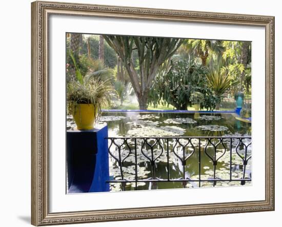 Majorelle Gardens, Marrakech (Marrakesh), Morocco, North Africa, Africa-Bruno Morandi-Framed Photographic Print