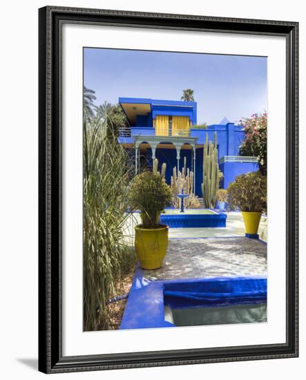 Majorelle Gardens, Marrakech, Morocco, North Africa, Africa-Charles Bowman-Framed Photographic Print