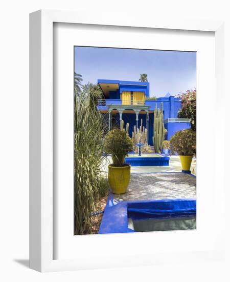 Majorelle Gardens, Marrakech, Morocco, North Africa, Africa-Charles Bowman-Framed Photographic Print