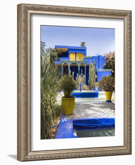 Majorelle Gardens, Marrakech, Morocco, North Africa, Africa-Charles Bowman-Framed Photographic Print