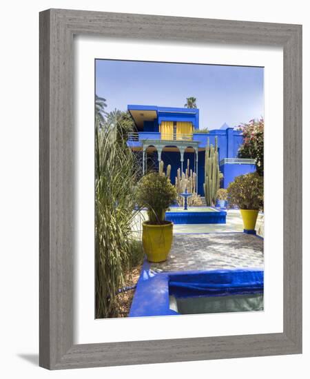 Majorelle Gardens, Marrakech, Morocco, North Africa, Africa-Charles Bowman-Framed Photographic Print