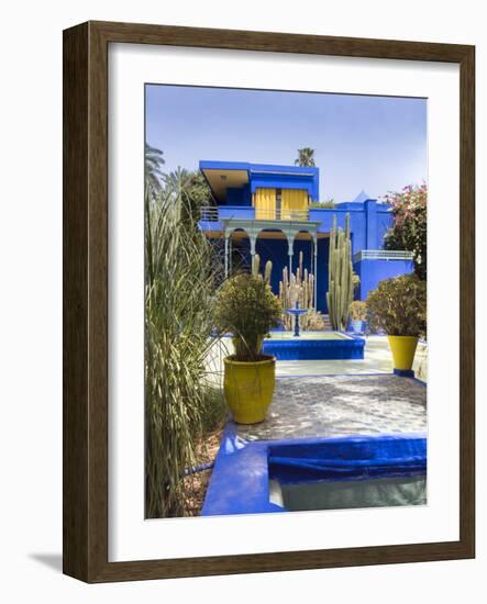 Majorelle Gardens, Marrakech, Morocco, North Africa, Africa-Charles Bowman-Framed Photographic Print