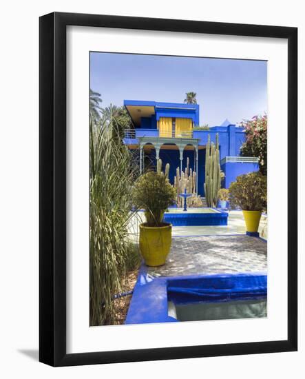 Majorelle Gardens, Marrakech, Morocco, North Africa, Africa-Charles Bowman-Framed Photographic Print