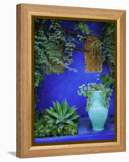 Majorelle Gardens, Marrakesh, Morocco, North Africa-Bruno Morandi-Framed Premier Image Canvas