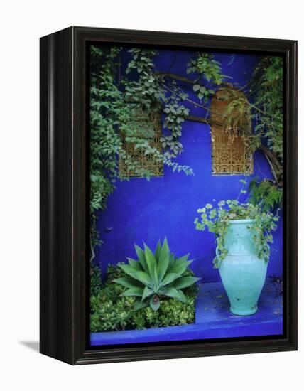 Majorelle Gardens, Marrakesh, Morocco, North Africa-Bruno Morandi-Framed Premier Image Canvas