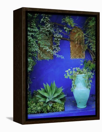 Majorelle Gardens, Marrakesh, Morocco, North Africa-Bruno Morandi-Framed Premier Image Canvas
