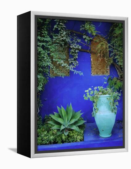 Majorelle Gardens, Marrakesh, Morocco, North Africa-Bruno Morandi-Framed Premier Image Canvas