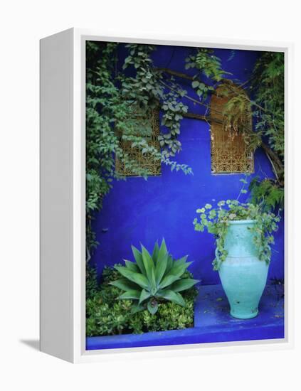 Majorelle Gardens, Marrakesh, Morocco, North Africa-Bruno Morandi-Framed Premier Image Canvas