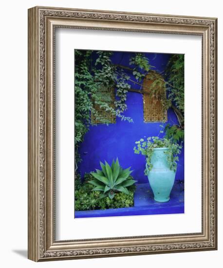 Majorelle Gardens, Marrakesh, Morocco, North Africa-Bruno Morandi-Framed Photographic Print