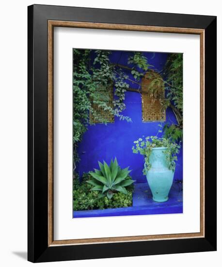 Majorelle Gardens, Marrakesh, Morocco, North Africa-Bruno Morandi-Framed Photographic Print