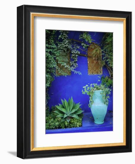 Majorelle Gardens, Marrakesh, Morocco, North Africa-Bruno Morandi-Framed Photographic Print