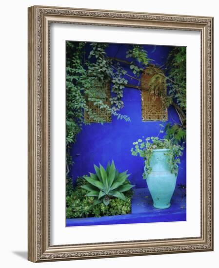 Majorelle Gardens, Marrakesh, Morocco, North Africa-Bruno Morandi-Framed Photographic Print