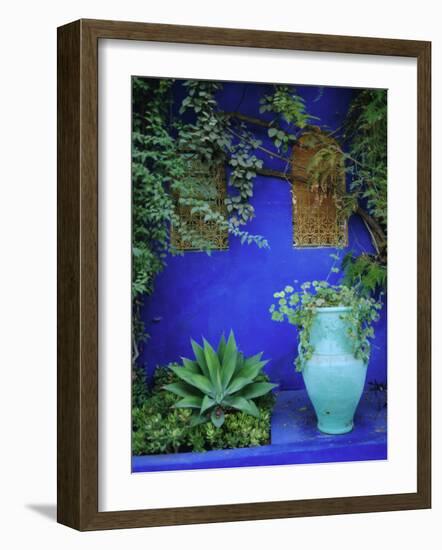 Majorelle Gardens, Marrakesh, Morocco, North Africa-Bruno Morandi-Framed Photographic Print